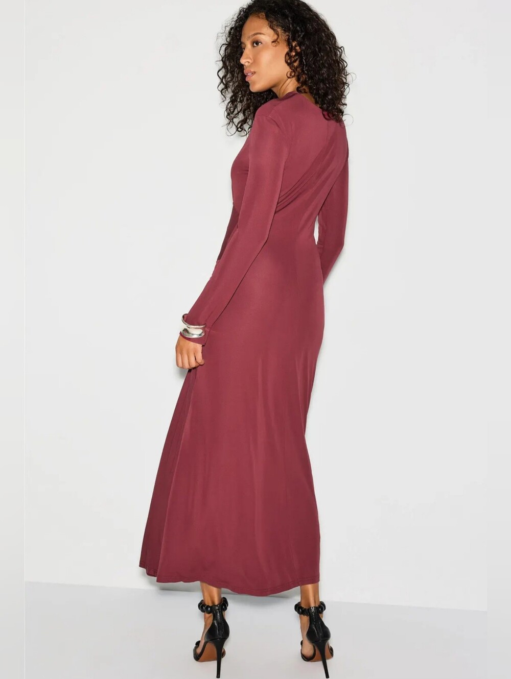 Jonathan Simkhai Ferrara Long Sleeve Midi Dress Women Size 4 - Picture 2 of 12